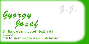 gyorgy josef business card